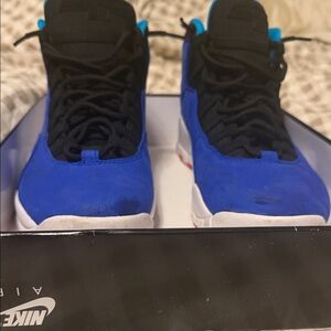 Jordan Blue and Black Athletic Shoes (Jordan 10 Retro “Tinker”